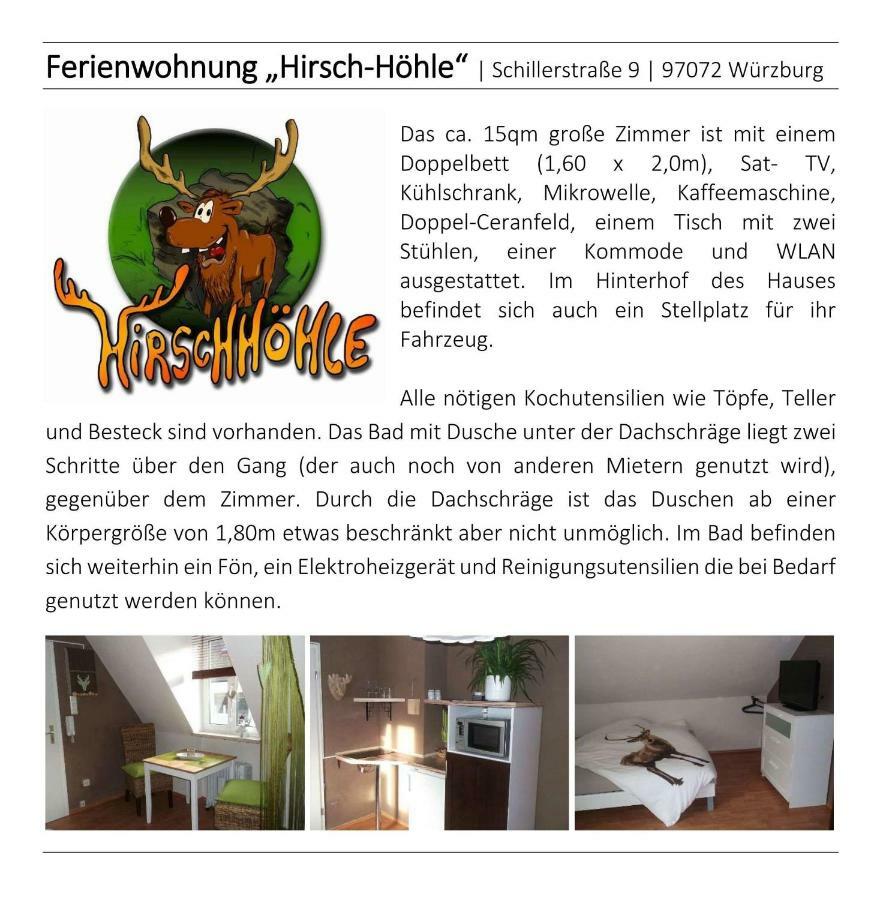Hirschhoehle Würzburg Exterior foto